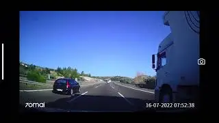 Dash-cam recording - Out of Ankara Road to Tatlak Mh. - T&uuml;rkiye road