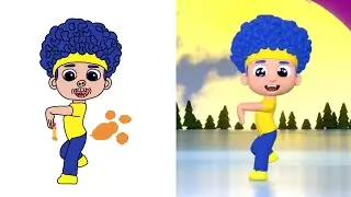 Zombie Dance with New D Billions Heros Funny Drawing Meme 😆🤣