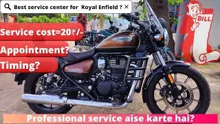 [Free] Service Centre For Bikes Near me? || Routine Service Royal Enfield [Service Center Tour]