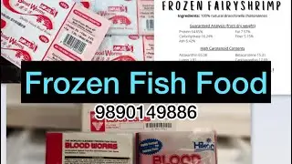 Discus Fish Food | Frozen Fish Food | Hikari Bloodworms | Thai Fairy Shrimps | Frozen Artemia 