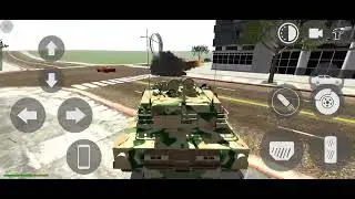 Indian bike driving 3d game destruction in the city with a army tank kill man & burn cars