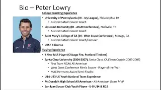 Peter Lowry College Webinar, Novermber 1st 2021