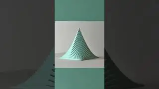 3D Printed Math Art - The Parabolic Spike #3dprint #3dprinting #geometricart