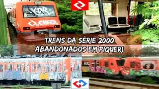 CONFIRA OS TRENS DA SÉRIE 2000 ABANDONADOS EM PIQUERI