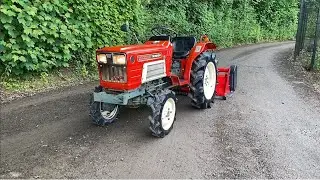 4x4 YANMAR YM1610D Compact Tractor & New Flail Mower