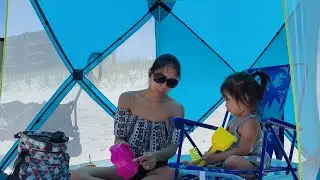 Sunny Day JAX BEACH, Khmer Florida Vlog | Relaxing | Stress Relief | Ocean Sound