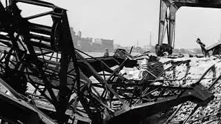 1945: De verwoeste haven van Amsterdam na de Tweede Wereldoorlog - oude filmbeelden