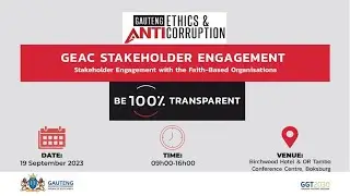 GEAC Stakeholder Engagement With Faith Based Organisations