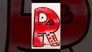 Alphabet Lore Drawing & Painting Letter R #alphabetlore #drawingtutorial #coloring #satisfyingart