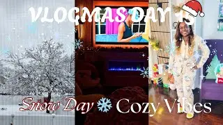 VLOGMAS DAY 15 | Snow Day ❄️ Cozy Cooking, Family Time & Jamaican Movie Night 🇯🇲