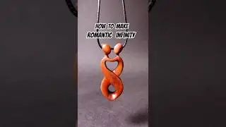 Making a wooden necklace with an infinitely romantic design #woodworking #carvingtutorial #love