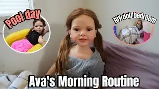 Reborn Ava's Summer Morning Routine & DIY reborn doll Bedroom
