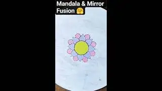 Where symmetry meets serenity, and the mirror reveals balance.#mandalamagic  #MirrorTouch #mandala