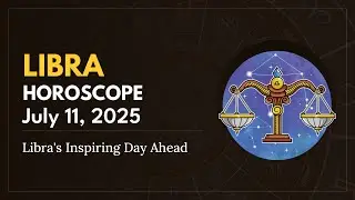 Daily LIBRA Horoscope (July 11, 2025) ♎️ 🌟 Libra's Inspiring Day Ahead
