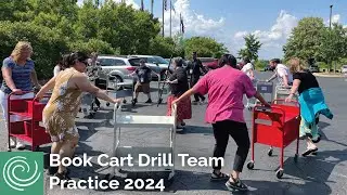 Book Cart Drill Team Practice, 2024