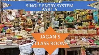 Single Entry System Part 5 - Inter 2nd year 5 marks problem Statement of Affairs &  Profit or Loss