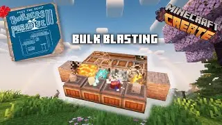 Create Bulk Blasting, Haunting, Washing & Smoking - Minecraft FTB Builders Paradise 2 (German)