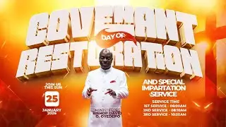 COVENANT DAY OF RESTORATION SERVICE | 25, JANUARY 2026 | FAITH TABERNACLE OTA