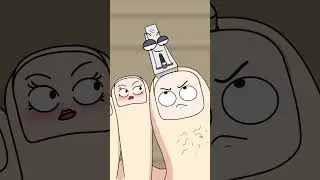 Why Do My Nails Grow INTO My Skin After Cutting?#funny#shorts#2danimation