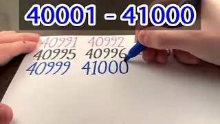 Writing Counting 40001 - 41000
