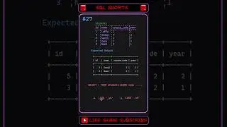 ❓ SQL SHORTS - 27 | Data Decides  #coding #sql #sqlshorts #mysql
