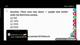 There were near about --- people took shelter under the Red Cross society.