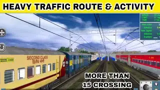 #NEW HEAVY TRAFFIC ROUTE AND ACTIVITY FOR TRAINZ SIMULATOR.#newvideo #viral #gaming