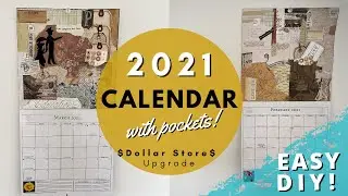 Calendar Board w/Pockets! | Dollar Store Upcycle | DIY Tutorial [EASY]