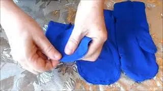 рукавички из тёплой водолазки