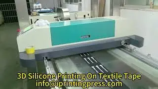 Automatic HD Silicone Printing Machine for Textile Tapes! 🎨👕