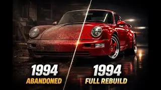 ASMR Car Restoration Full Rebuild of Guards Red Porsche 911 Turbo 964 1994 from Abandoned