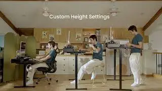 ErGear EGESD5B-1 Double-Drawer Electric Standing Desk | More Space for Your Items