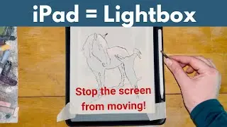 iPad Lightbox Hack: Lock Your Photo Reference for Easy Tracing using Guided Access.