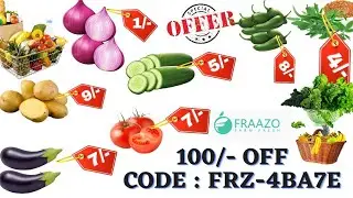 100/- Off Code: FRZ-4BA7E//Wednesday Offers//Fraazo// Don't Miss the Offer