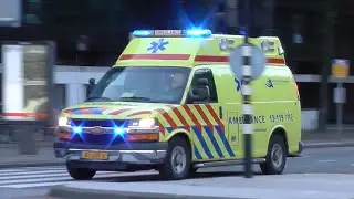 8x A1 Chevy Ambulances naar meldingen in Amsterdam