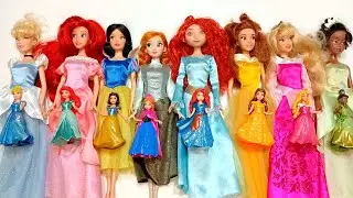 Rainbow Disney Princess Doll Mattel and Original Dolls ~ DIY Miniature Dress Satisfying Dolls ASMR 