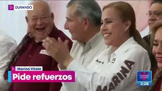Marina Vitela busca refuerzos rumbo a las elecciones en Durango | Noticias con Yuriria Sierra