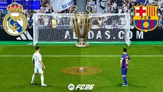 REAL MADRID VS FC BARCELONA | UCL FINAL | RONALDO VS MESSI | FC 26 PENALTY SHOOTOUT - PS5