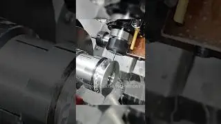 Machining Aerospace Aluminum Transmission Parts with Helical and Ratchet Teeth on ST-46YT CNC Lathe.