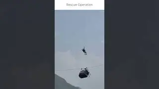 Cable car rescue operation #news #shortsfeed #shortsvideo #battagram #chairlift