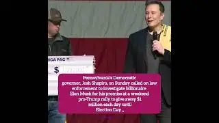 Elon Musk offers $1 million a day to voters for signing petition backing constitution