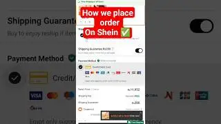 How to place order on Shein From Pakistan  #shein #shoppinghaul #shots #viralvideo #payment