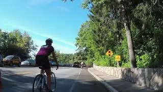 Hub On Wheels 2019 - Puncture from rock in the middle of the bike lane