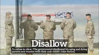 What is Disallow? | How to Say Disallow in English? | How Does Disallow Look?