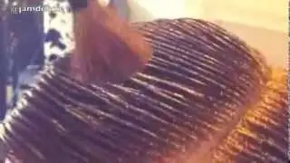 Glitter Hair backstage using Bangstyle