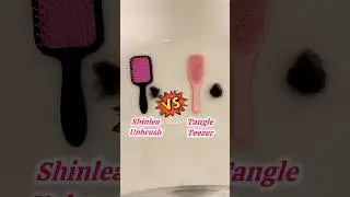 You will NOT believe which is the best detangling hair brush | Shinlea Unbrush vs Tangle Teezer