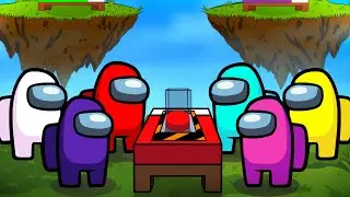 BEDWARS MAS É AMONG US... E TEM UM IMPOSTOR....