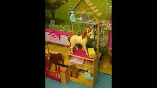 Barbie Farm Vet set unpacking new playset