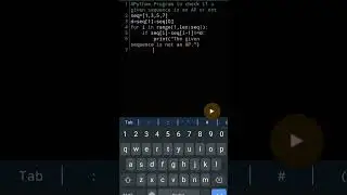Python Program to check if a sequence is an AP or not| Master Python 