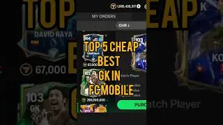 top 5 cheap best gk in fc mobile 🥵 #fcmobile #fifa #eafcmobile #shorts #shortsviral